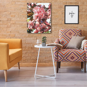 Mélange d'oeuvres murales en toile de média