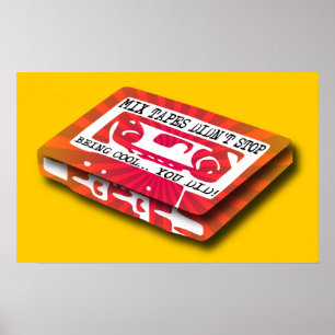 Mélanger les bandes Drôle Poster Signe Imprimer