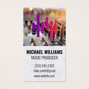 Mélangeur de carte son Tech Logo numérique