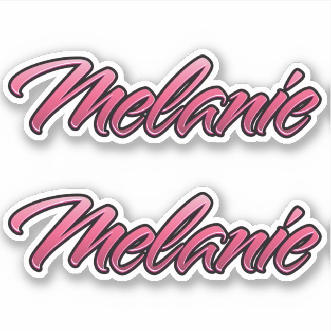 Melanie faded pink Autocollants (Devant)