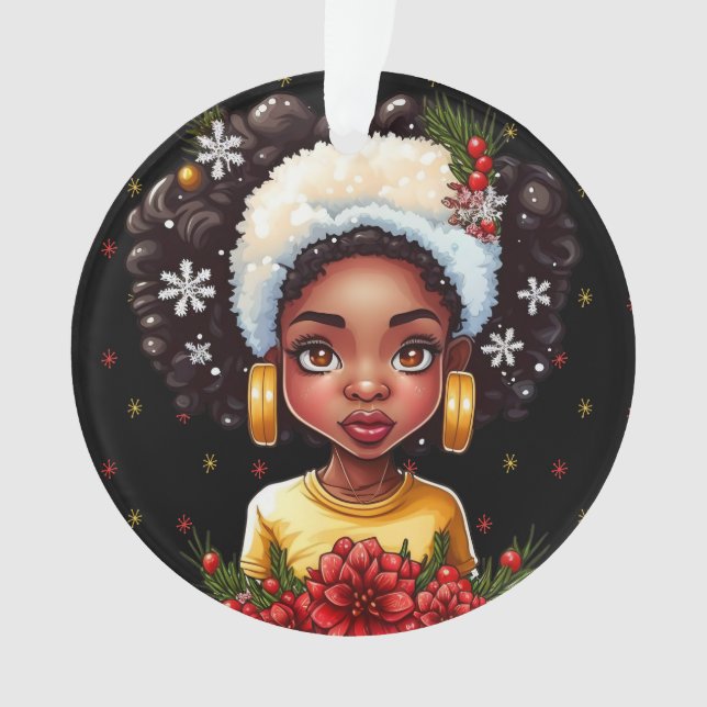 Melanin Noël hiver Black Girl Magic Sista (devant)
