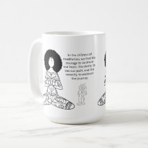 Mélanine Méditation Citation Motivative Café Mug
