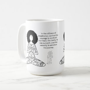 Mélanine Méditation Citation Motivative Café Mug