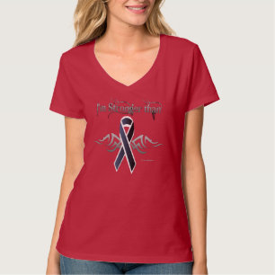 Melanoma Ladies V-Neck Nano T-Shirt