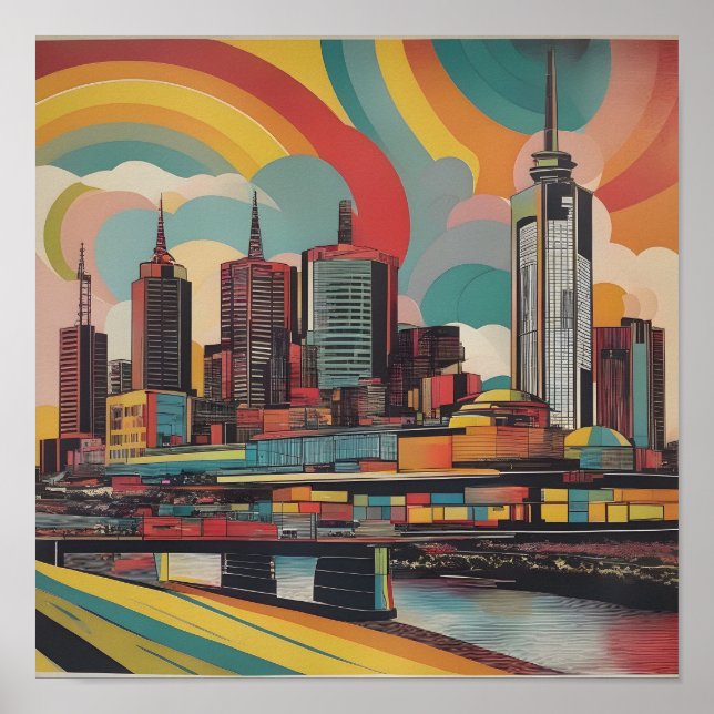 Melbourne poster vintage (Devant)