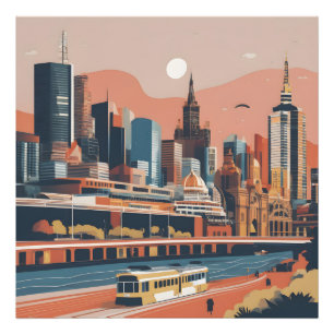 Melbourne poster vintage