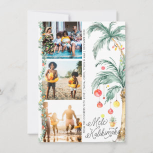 Mele Kalikimaka   Carte de collage photo de Noël