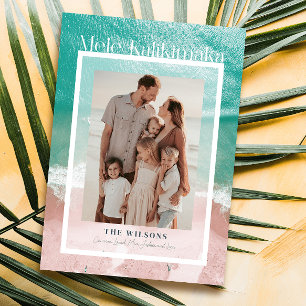 Mele Kalikimaka Carte photo de vacances en mer tro