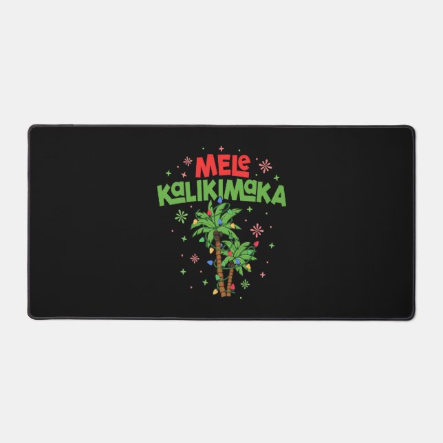 Mele Kalikimaka Hawaiian Christmas Palm Tree Light (Recto)