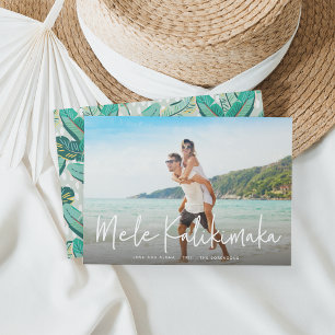 Mele Kalikimaka Hawaiian Holiday Carte photo