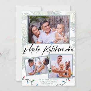 Mele Kalikimaka Photo Collage Carte de vacances