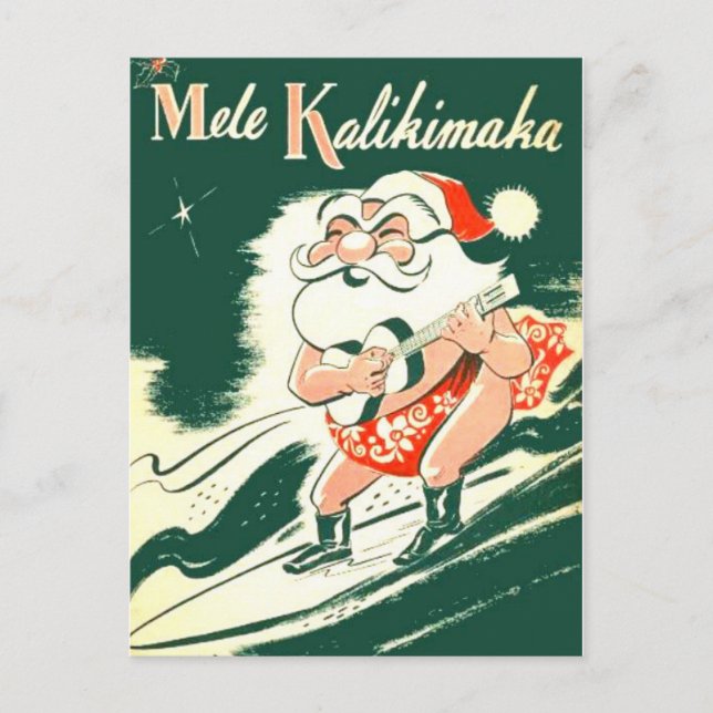 Mele Kalikimaka Une Carte Postale De Noël Très Joy (Devant)