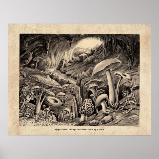 Méliès Voyage dans la Lune Tableau 15 Poster  (Devant)