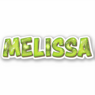 Melissa Nom Kiwi Design Autocollants Autocollants