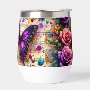 Mélodie musicale & Bouteille d'eau papillon