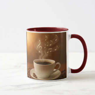 "Mélodies en vapeur : Mug artistique en forme de t