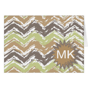 Melon Brandy Scribble ZigZag Motif