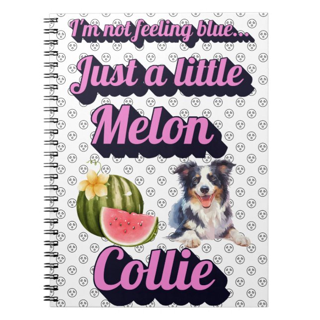 Melon Collie drôle Carnet spiral (Devant)