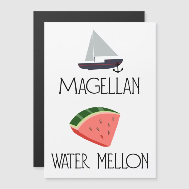 Melon d'eau de Magellan (Devant / Derrière)