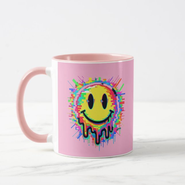 Melting Multicolor Painted Face Mug Design (Gauche)