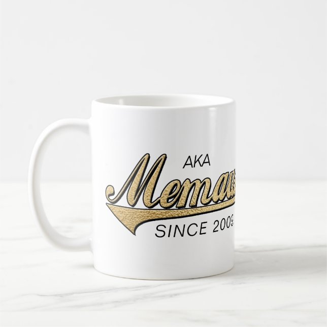 Memaw Mug "AKA Memaw Depuis..." (Gauche)