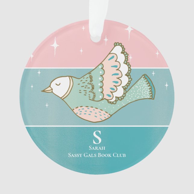 Membre du Club du livre Monogram Pink Peace Dove (devant)