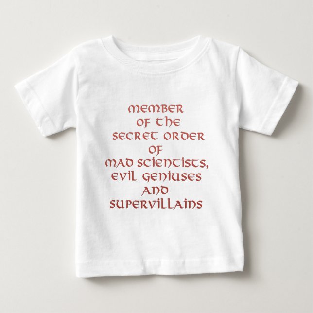 Membre du T-shirts du nourrisson secret d'ordre (Devant)