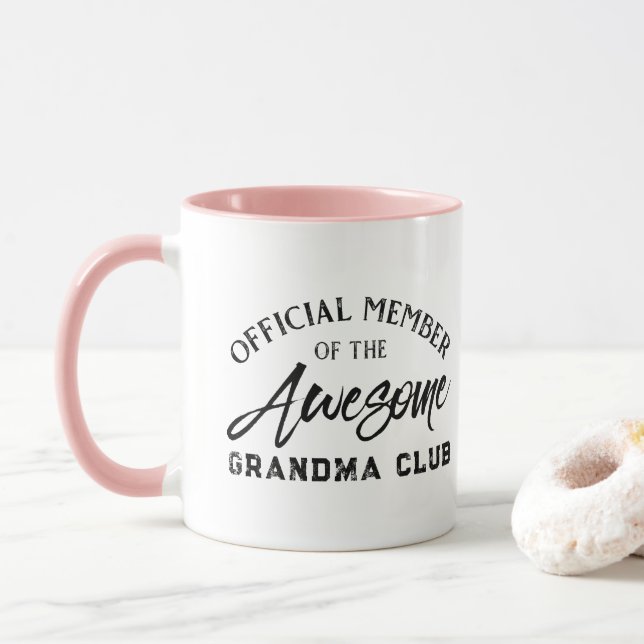 Membre officiel Grandma Club Mug (Avec donut)