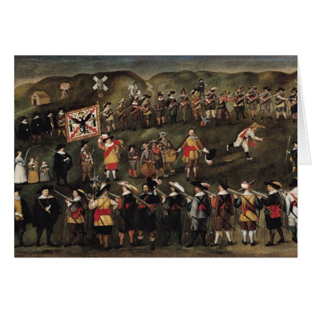 Membres de la confrérie de St Barbara (Devant horizontal)