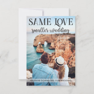 Même amour mariage plus petit réduit à l'essentiel