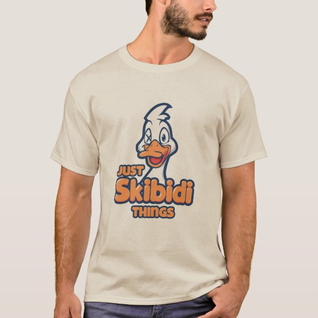 Mème amusant "Juste Skibidi Things" T-Shirt rétro (Devant)