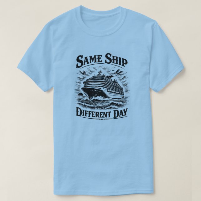 Même bateau, T-shirt différent jour (Design devant)