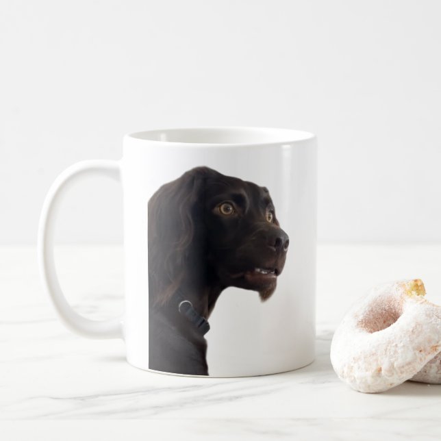 Mème de chien confuse Mug double face (Avec donut)