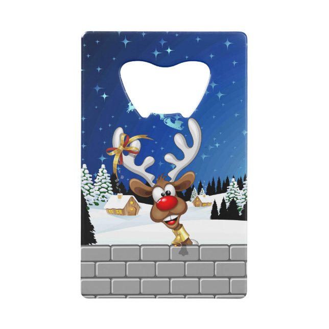 Mème de Noël drôle de renne qui regarde par-dessus (Devant)