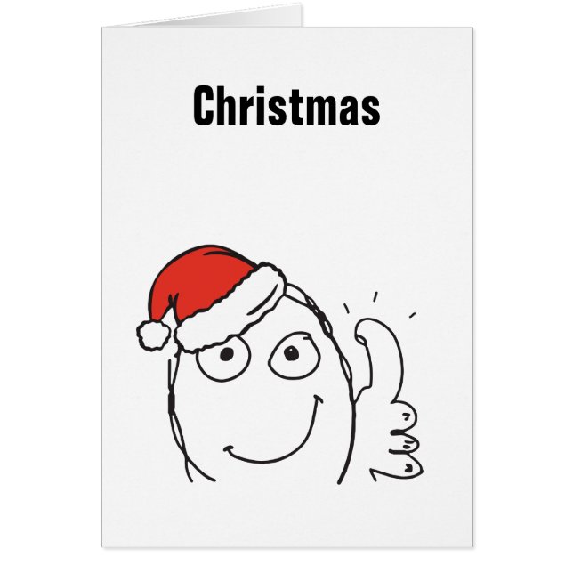 Mème de Noël Troll Le Me ThumbUp personnalisable M (Devant)