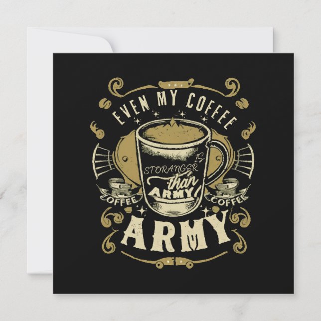 Même mon café est plus fort que l'armée (Devant)