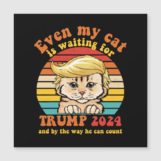 Même mon chat attend l'habillement Trump 2024 (Devant)