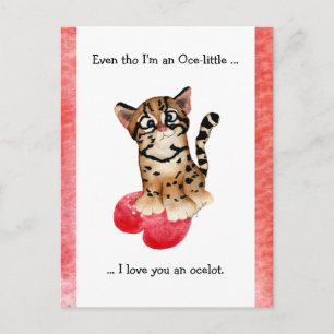Même toi, Je T'Aime Une Carte Postale Ocelot