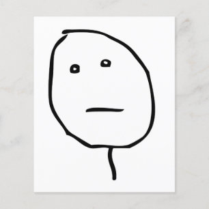 Mème visage de la rage du visage de poker