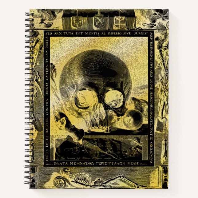 Memento Mori Alchimie d'or gothique Livre d'ombres (Devant)