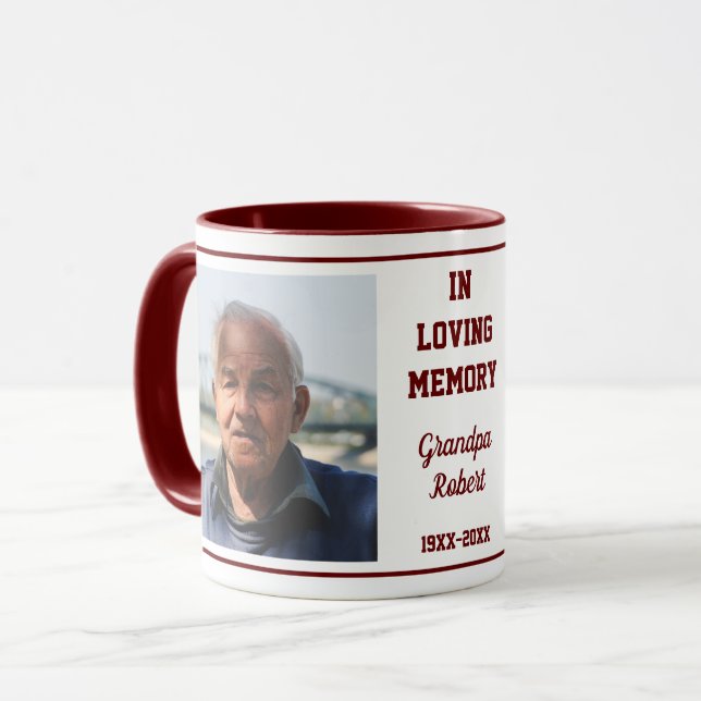 Mémoire amoureuse Souvenir 2 Photo Keepsaké Mug (Devant gauche)