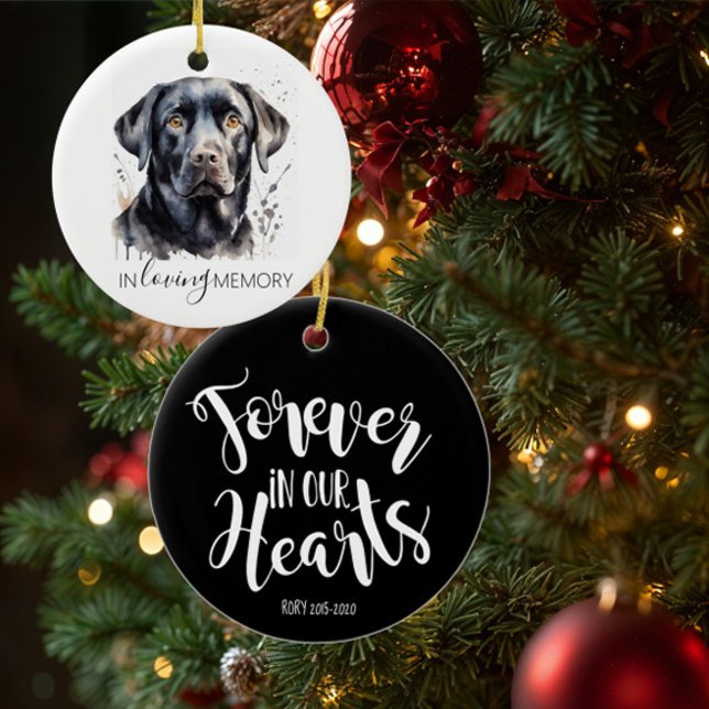 mémoire aquarelle ornement labrador noir (Créateur téléchargé)