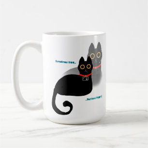 Mémoire de chat noir oublié Mug café
