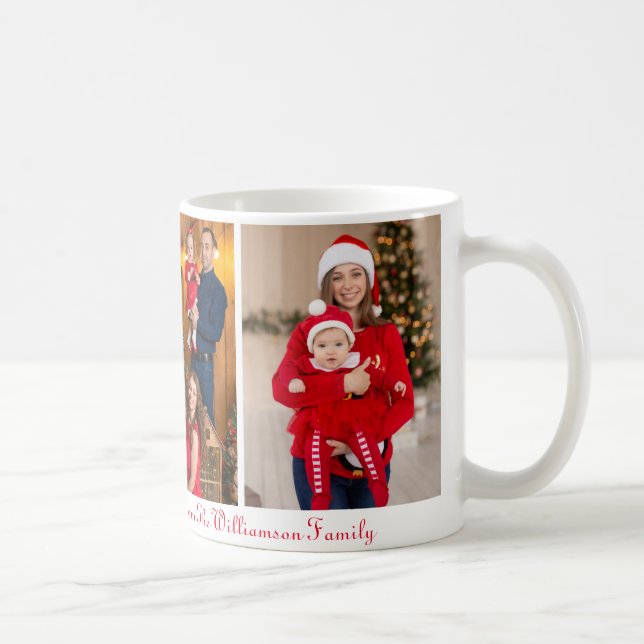 Mémoire de la famille de Noël Photo Mug (Droite)