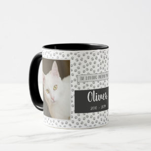 Mémoire de l'amour Empreinte de patte Gray Mug
