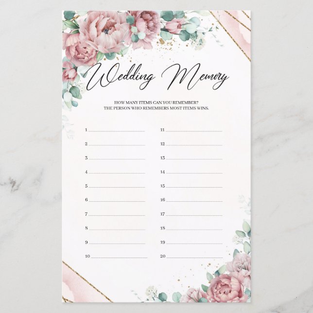 Mémoire de Mariage d'or de l'eucalyptus Rose (Devant)