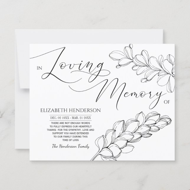 Mémoire/Merci de la sympathie budgétaire. (Devant)