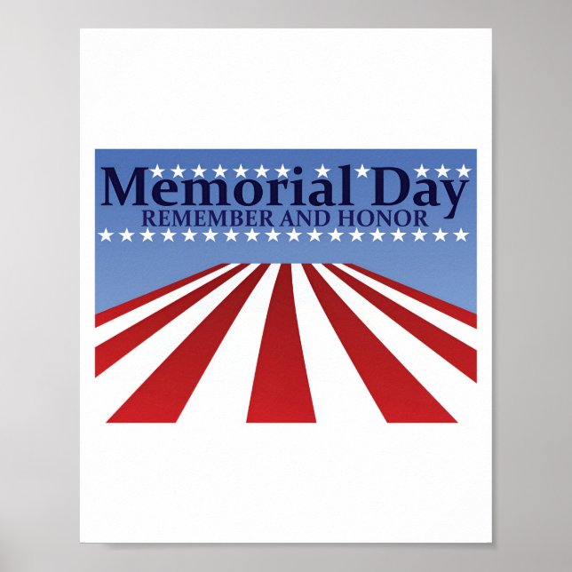 Memorial Day souvenir et horreur Poster (Devant)