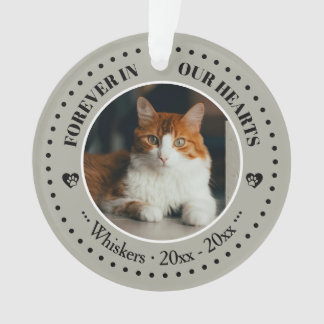 Mémorial de photo et de nom de chat pour toujours 