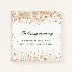 Mémorial du livre d'or blanc parties scintillant n